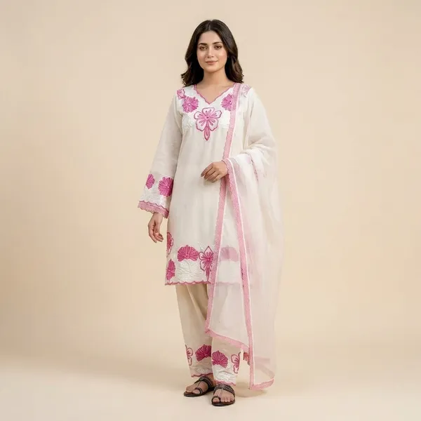 White_Glass_Satin_And_Cotton_Premium_Sharara_Set_For_Women
