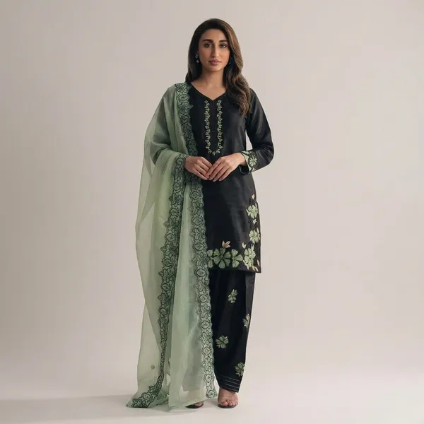 Green_Roman_Glass_Silk_And_Cotton_Premium_Sharara_Set_For_Women