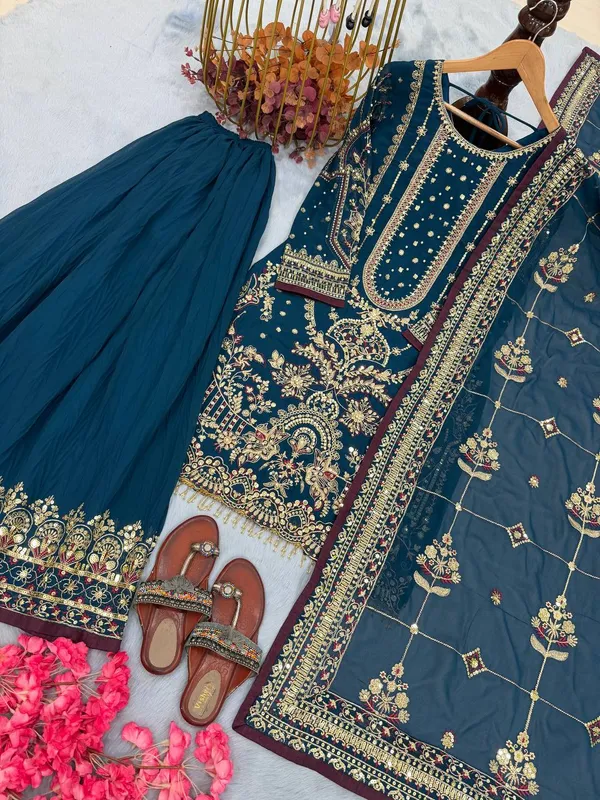 Lavender_Faux_Georgette_Premium_Sharara_Set_For_Women