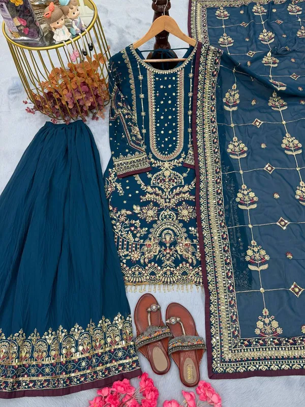 Lavender_Faux_Georgette_Premium_Sharara_Set_For_Women