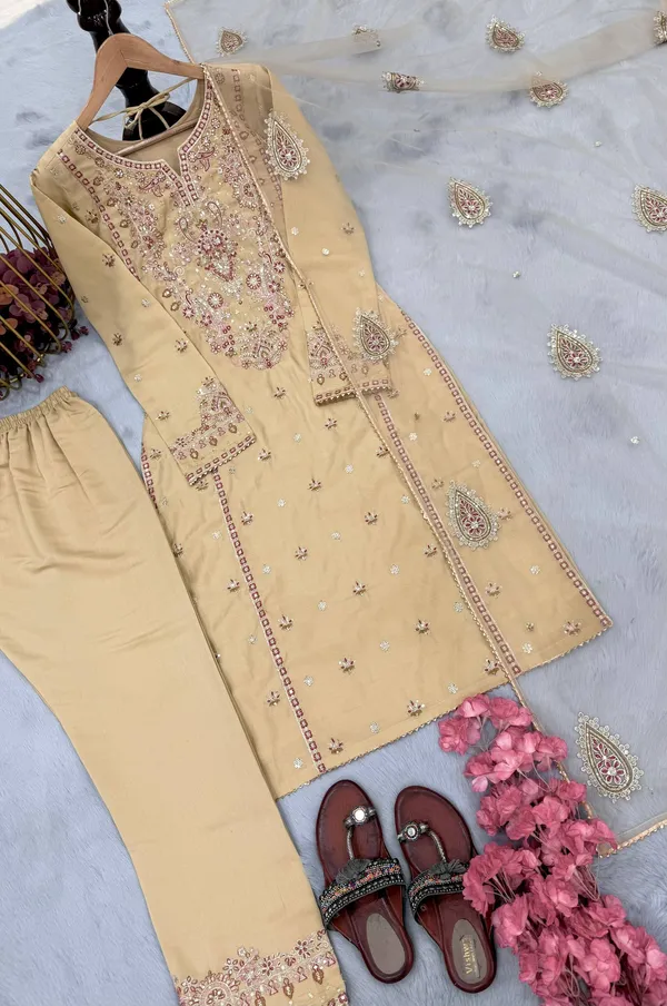 Yellow_Roman_Silk_And_Cotton_Premium_Sharara_Set_For_Women