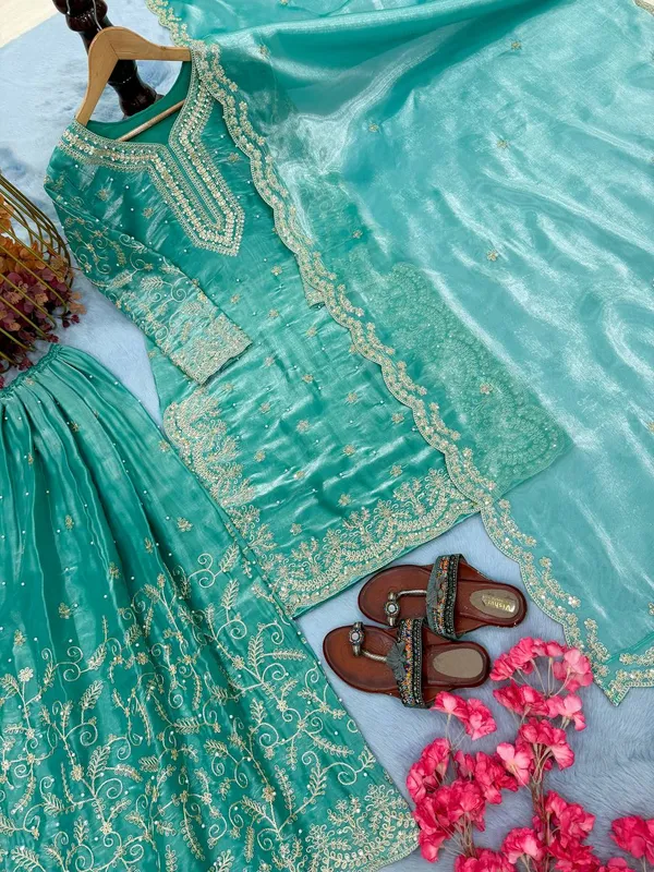 Mint_Green_Cotton_And_Silk_Premium_Sharara_Set_For_Women