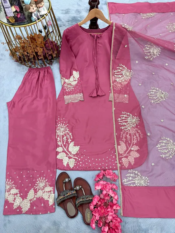 Pink_Cotton_And_Natural_Crepe_Premium_Sharara_Set_For_Women