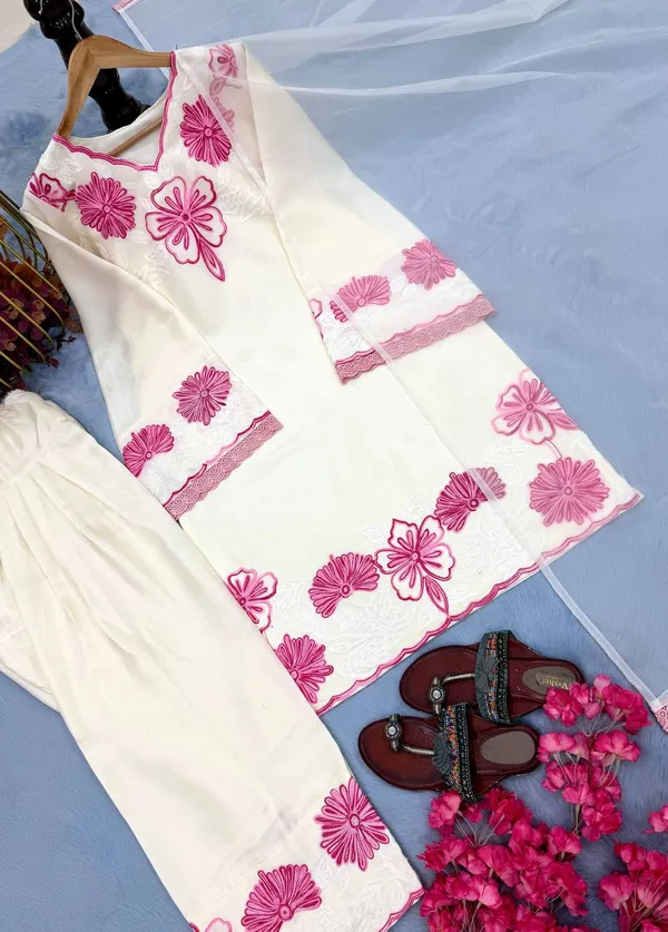 White_Glass_Satin_And_Cotton_Premium_Sharara_Set_For_Women