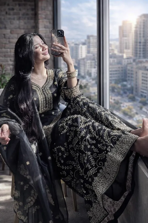 Black_Cotton_And_Silk_Premium_Sharara_Set_For_Women