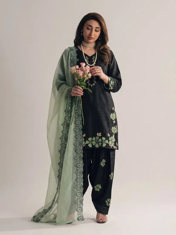 Green_Roman_Glass_Silk_And_Cotton_Premium_Sharara_Set_For_Women