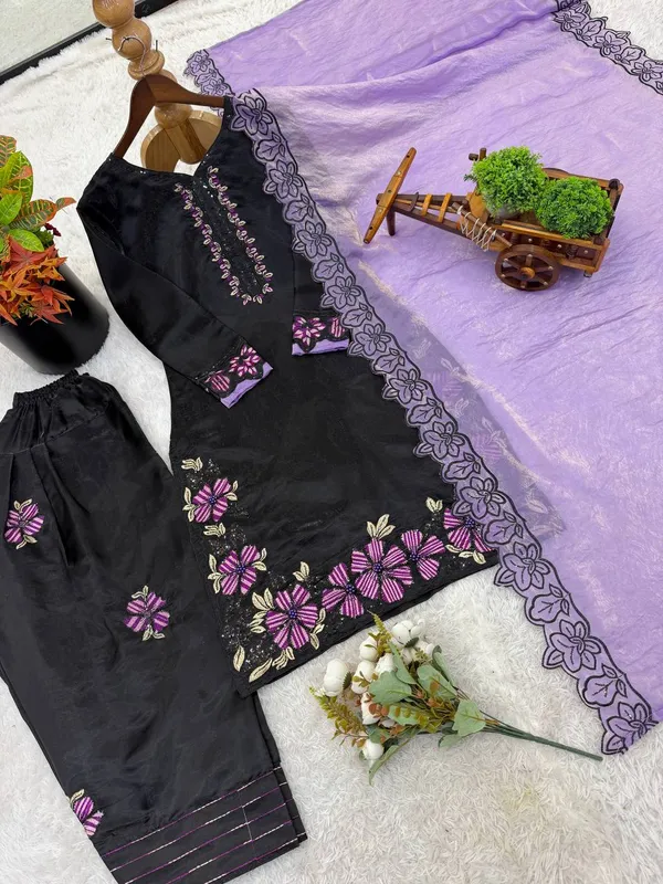Purple_Roman_Glass_Silk_And_Cotton_Premium_Sharara_Set_For_Women