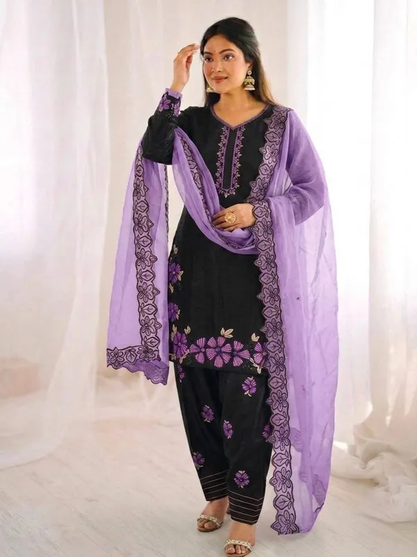 Purple_Roman_Glass_Silk_And_Cotton_Premium_Sharara_Set_For_Women
