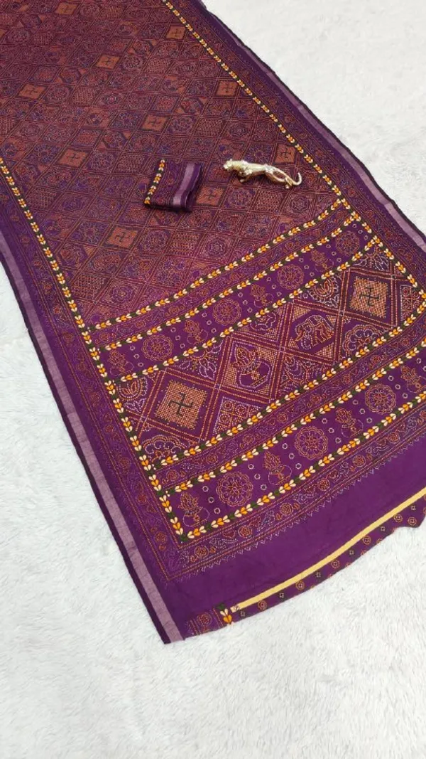 Wine_Cotton_Premium_Designer_Trend_Saree_For_Women_|_With_Blouse_Piece