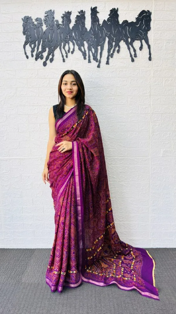 Wine_Cotton_Premium_Designer_Trend_Saree_For_Women_|_With_Blouse_Piece
