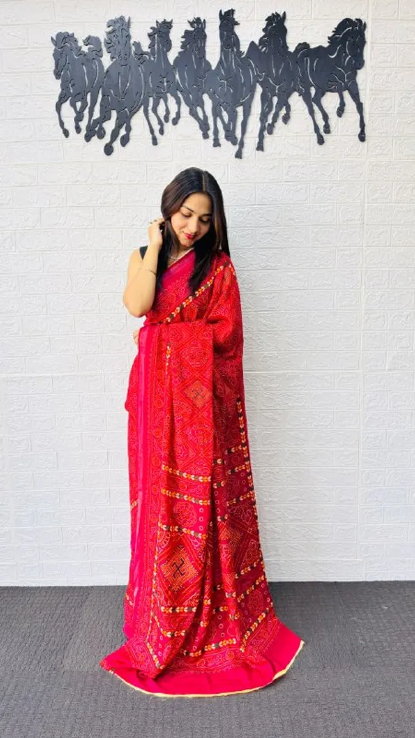 Rani_Pink_Cotton_Premium_Modern_Ethnic_Saree_For_Women_|_With_Blouse_Piece