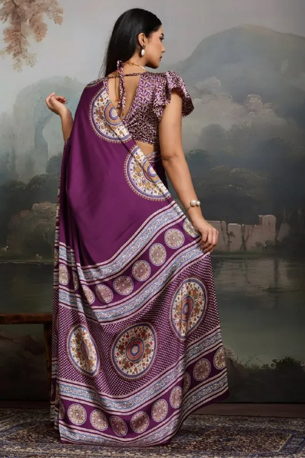 Wine_Cotton_Premium_Special_Saree_For_Women_|_With_Blouse_Piece