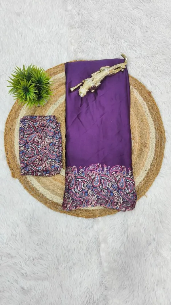 Wine_Cotton_Premium_Traditional_Saree_For_Women_|_With_Blouse_Piece