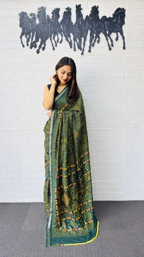 Green_Cotton_Premium_Party_Wear_Saree_For_Women_|_With_Blouse_Piece