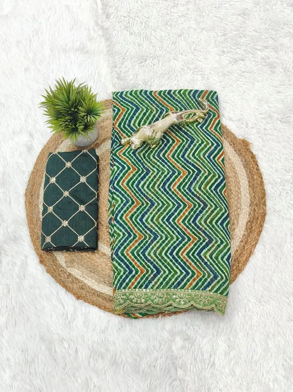 Green_Cotton_Premium_Royal_Ethnic_Wear_Saree_For_Women_|_With_Blouse_Piece