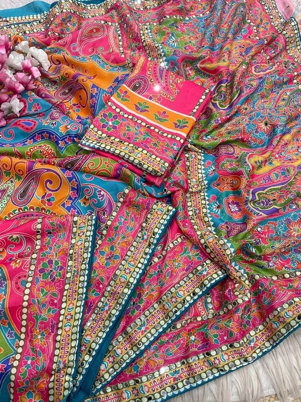 Royal_Peacock_Designer_Printed_Silk_Saree_with_Fancy_Border__Gold_Zari_work_and_Hand_real_mirror_and_diamond_work