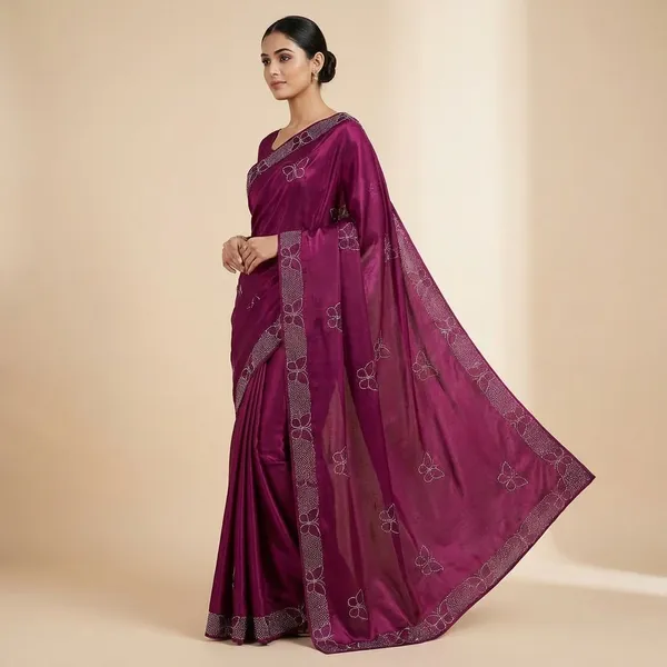 Purple_Georgette_Premium_Titli_Sarees_For_Women_|_With_Blouse_Piece