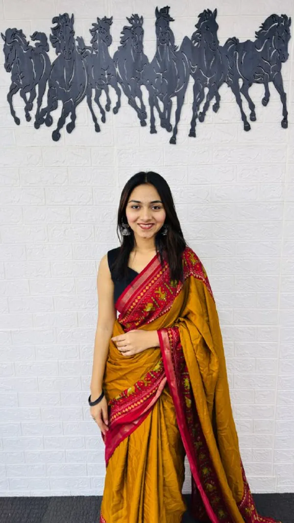 Yellow_And_Red_Cotton_Premium_Festive_Glow_Saree_For_Women_|_With_Blouse_Piece