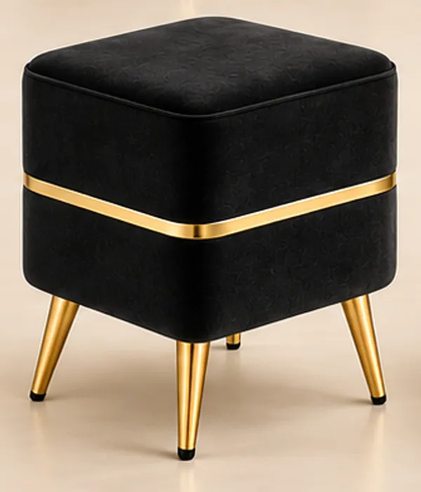 Black_Square_Ottoman_Stool_�_Premium_Velvet_Fabric_with_Golden_Glassy_Metal_Legs_for_Living_Room_&_Lounge