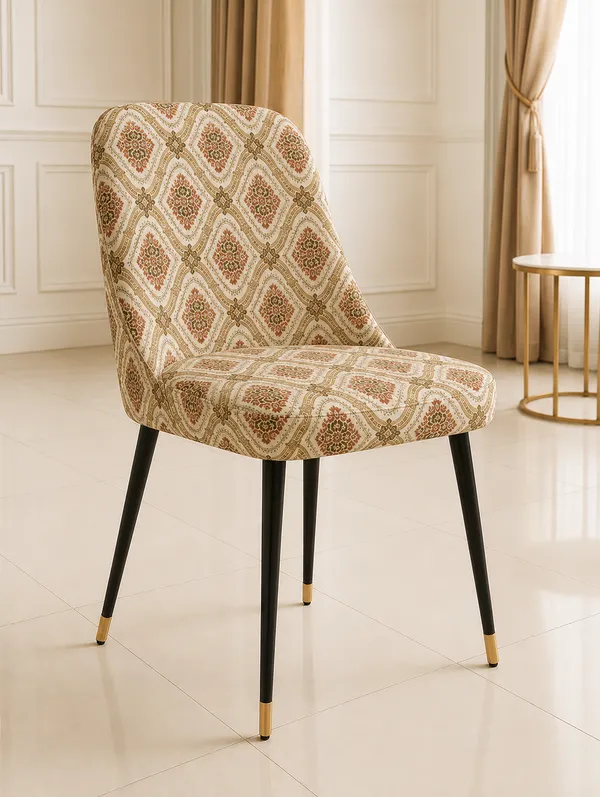 Burgandy_Upholstered_Dining_Chair_With_Black_Metal_Legs