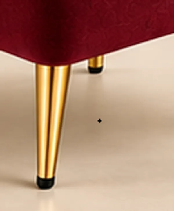 Wine_Square_Ottoman_Stool_�_Premium_Velvet_Fabric_with_Golden_Glassy_Metal_Legs_for_Dressing_Area_&_Bedroom