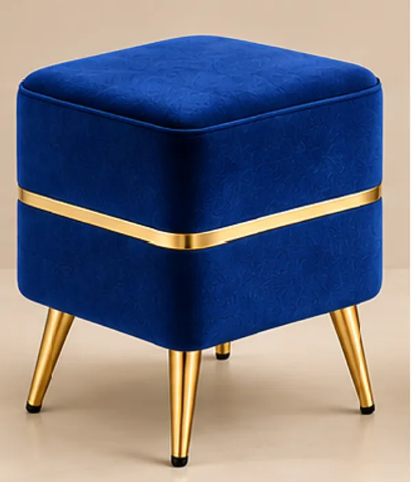 Royal_Blue_Square_Ottoman_Stool_�_Premium_Velvet_Fabric_with_Golden_Glassy_Metal_Legs_for_Living_Room_&_Accent_Seating