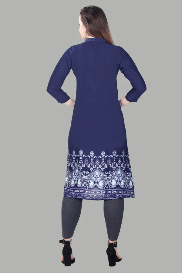 Navy_Blue_Printed_Cotton_Kurti_For_Women