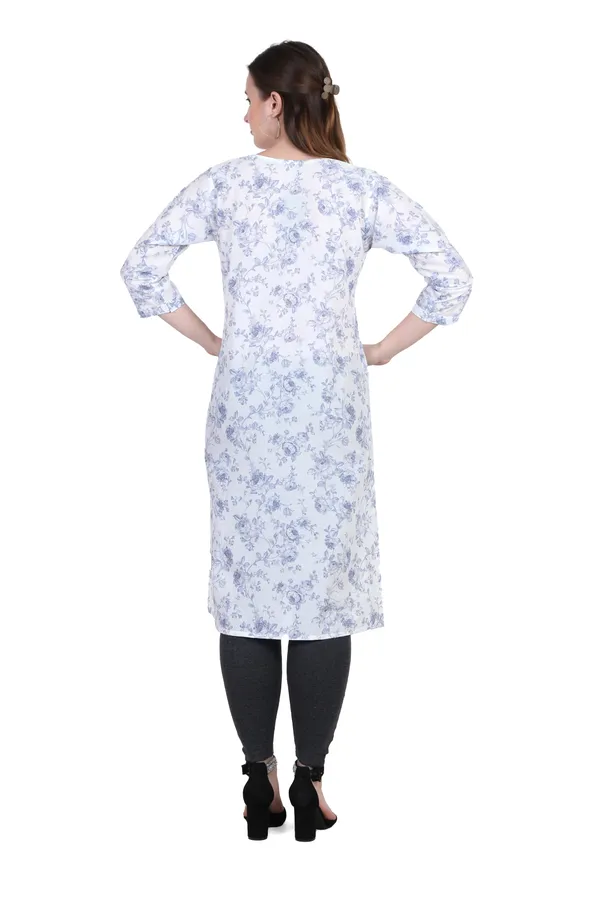 White_Floral_Print_Cotton_Kurti_For_Women