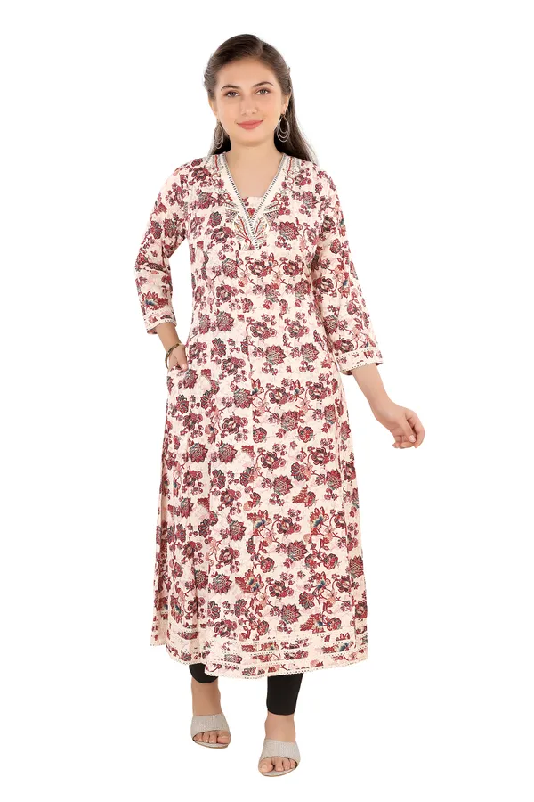 Multicolour_Floral_Print_Cotton_Kurti_For_Women