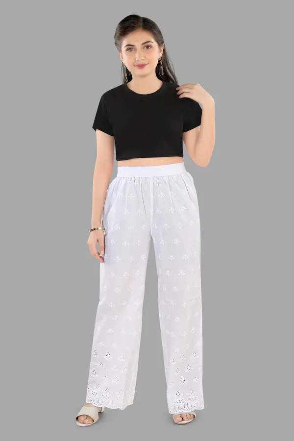 White_Embroidered_Cotton_Palazzo_Pants_For_Women