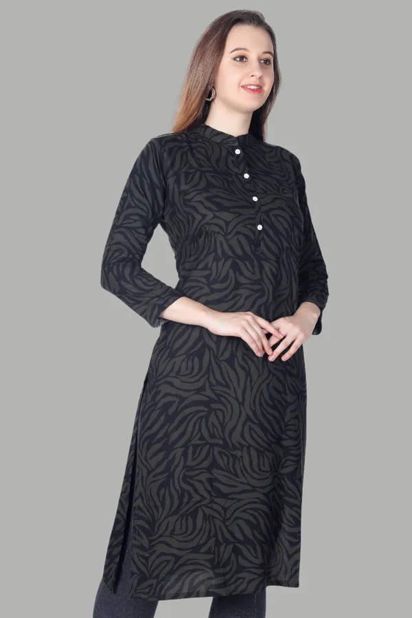 Black_Textured_Cotton_Kurti_For_Women