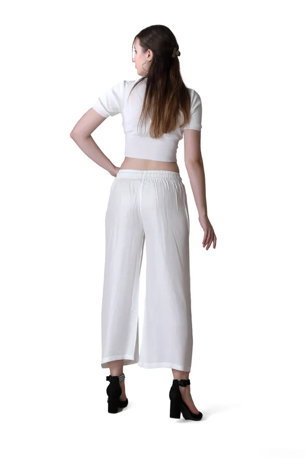 White_Solid_Cotton_Women_Pant