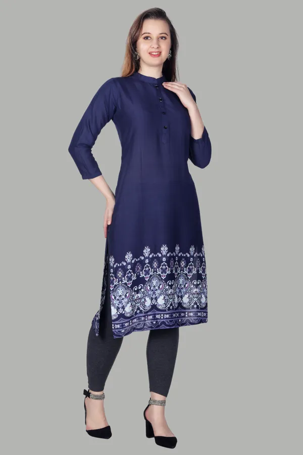 Navy_Blue_Printed_Cotton_Kurti_For_Women