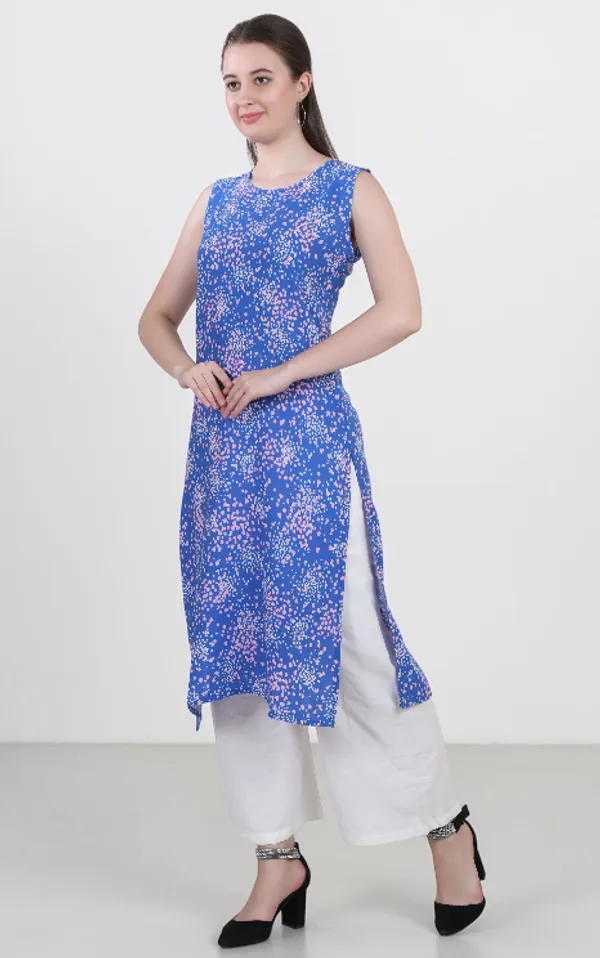 Blue_Floral_Print_Cotton_Kurti_For_Women