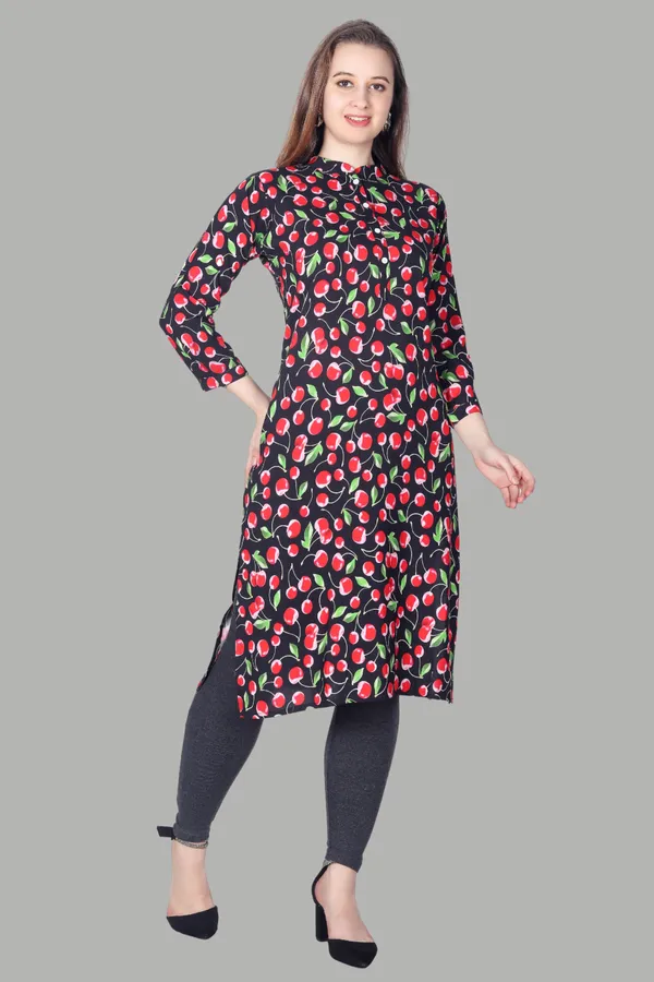 Black_Cherry_Print_Cotton_Dress_For_Women