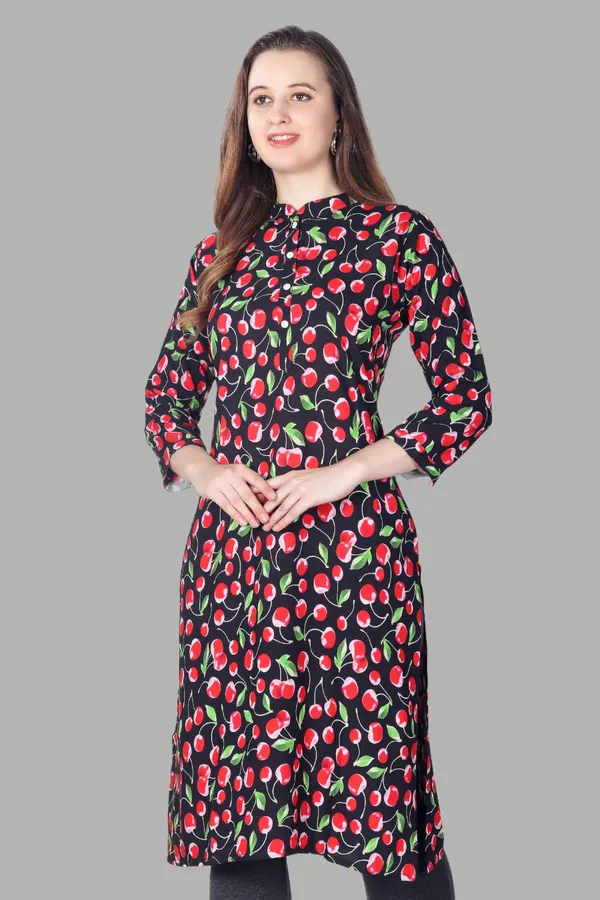 Black_Cherry_Print_Cotton_Dress_For_Women