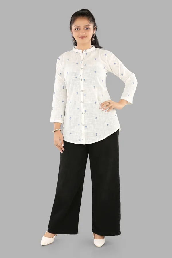 White_And_Black_Embroidered_Cotton_Pant_For_Women