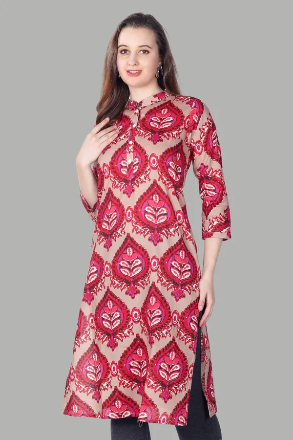 Red_And_Beige_Printed_Cotton_Kurti_For_Women