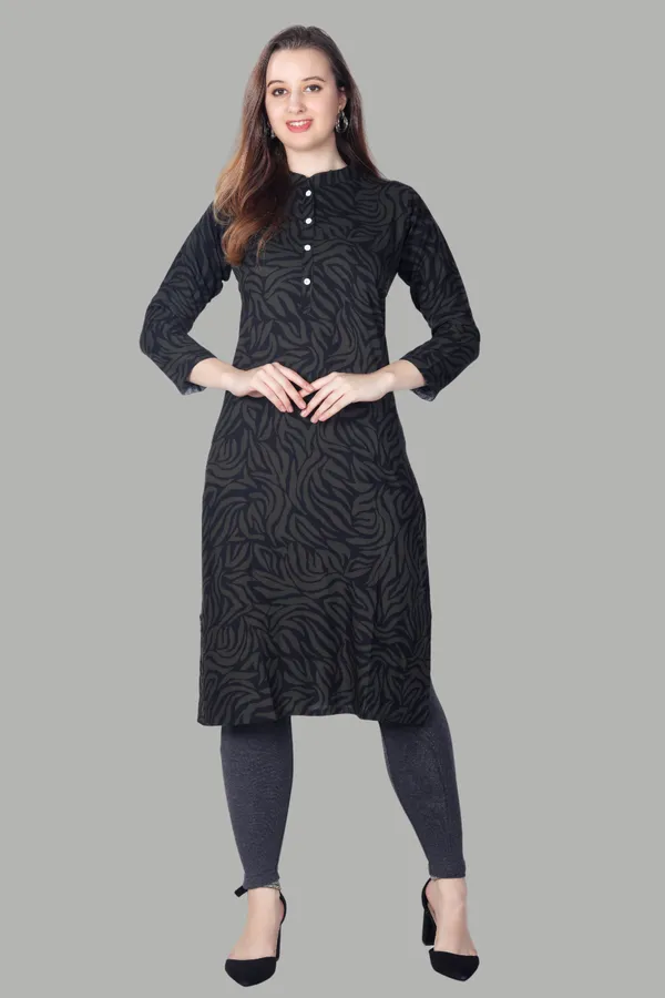 Black_Textured_Cotton_Kurti_For_Women