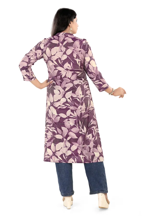 Purple_Floral_Print_Cotton_Kurti_For_Women