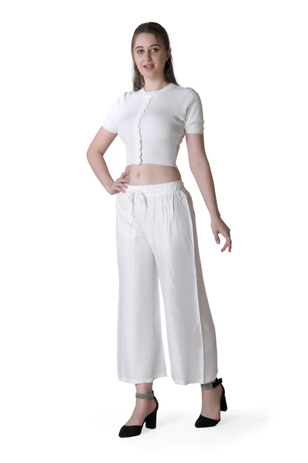 White_Solid_Cotton_Women_Pant