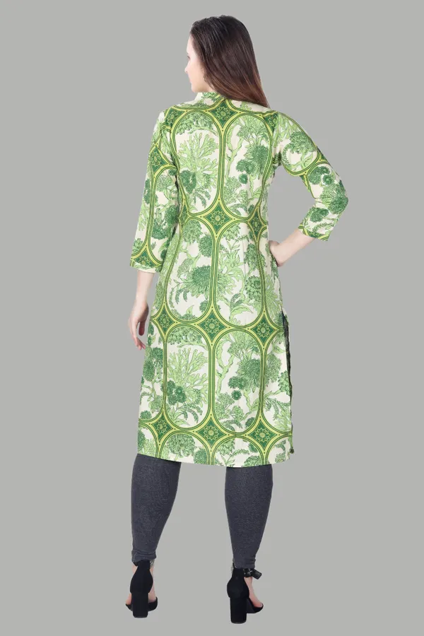 Green_Floral_Print_Cotton_Kurti_For_Women