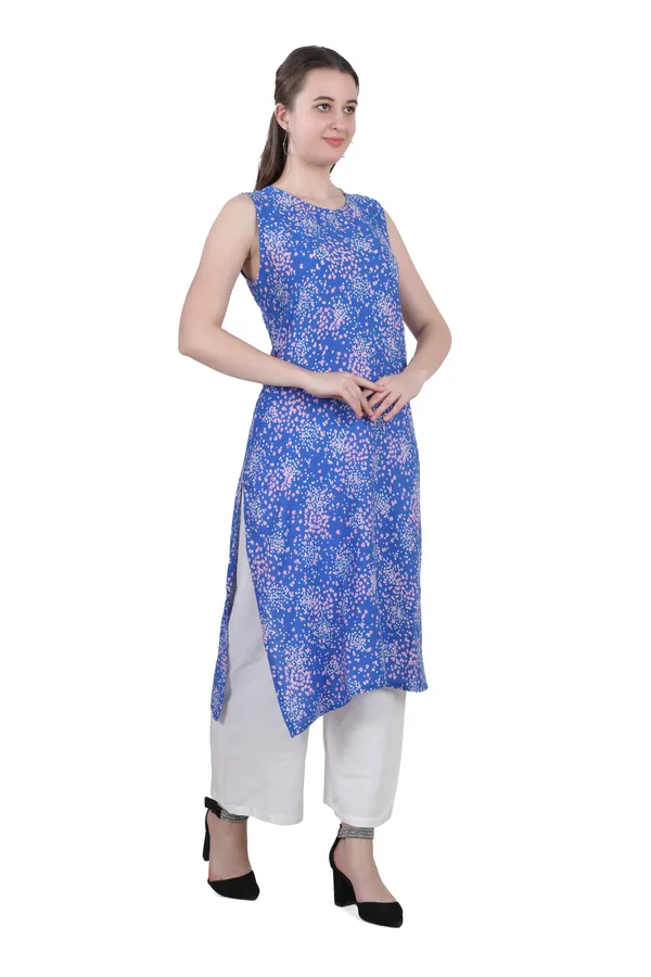 Blue_Floral_Print_Cotton_Kurti_For_Women