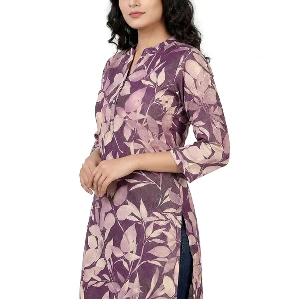 Purple_Floral_Print_Cotton_Kurti_For_Women