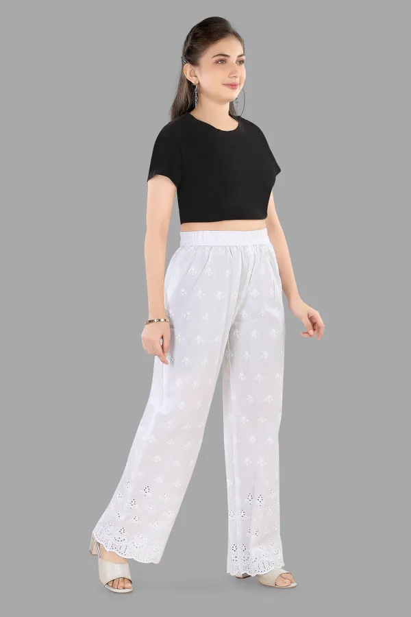 White_Embroidered_Cotton_Palazzo_Pants_For_Women