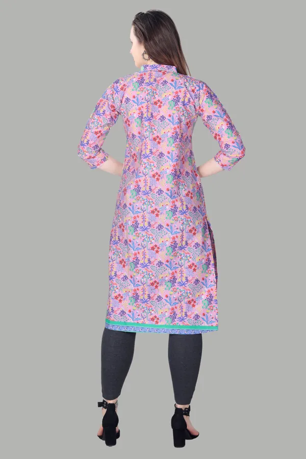 Pink_Floral_Print_Cotton_Kurti_For_Women