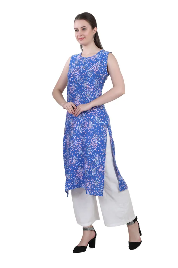 Blue_Floral_Print_Cotton_Kurti_For_Women