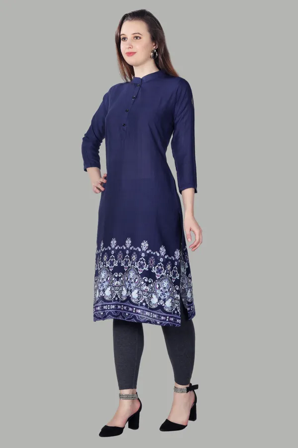 Navy_Blue_Printed_Cotton_Kurti_For_Women
