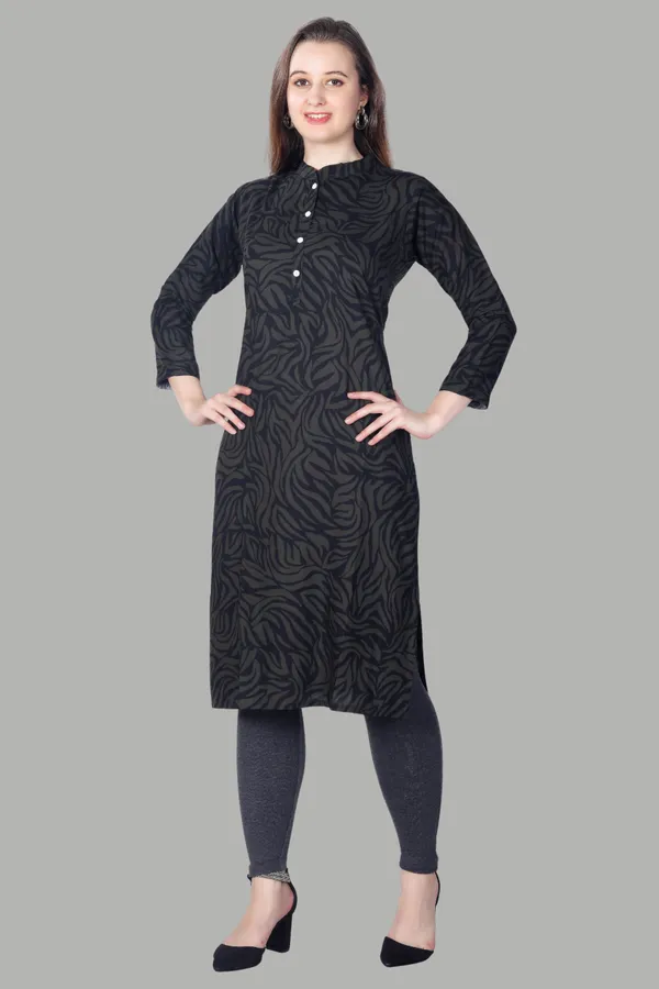 Black_Textured_Cotton_Kurti_For_Women