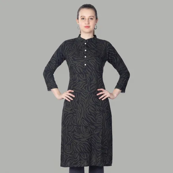 Black_Textured_Cotton_Kurti_For_Women
